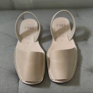 PONS Avarcas Women’s Leather SAND - Size 38 (US 8) NWOT